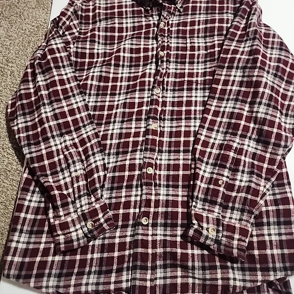 RED HEAD Long Sleeve Button Down Flannel Shirt - Large - Picture 2 of 7